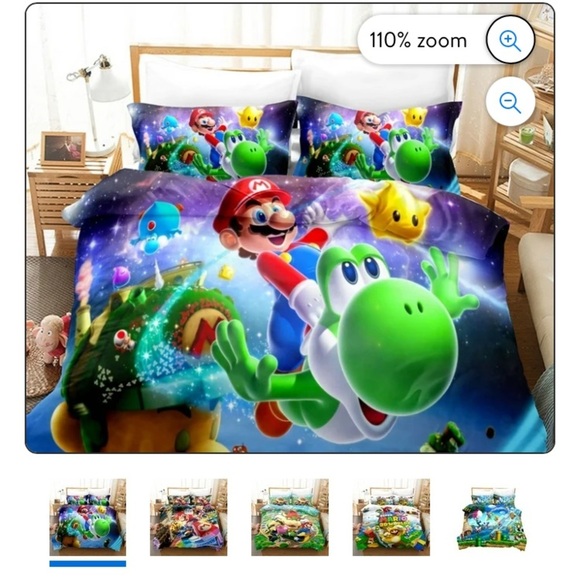 Super Mario Galaxy duvet Bedding Set - - Picture 1 of 2